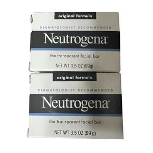 Neutrogena The Transparent Facial Bar Original Formula, 3.5 Oz. Each (Pack of 2)